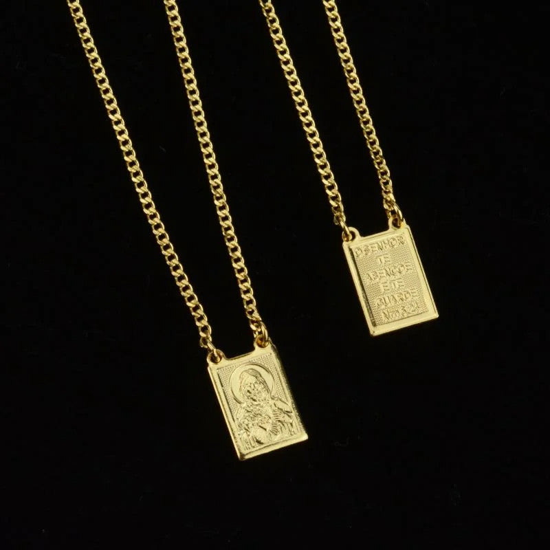 Escapulário Grumet Jesus Cristo e O Senhor Te Abençoe