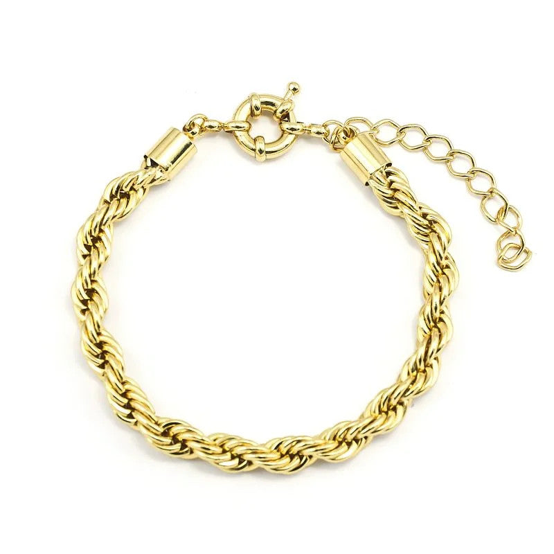 Pulseira Cordão Baiano 6mm Fecho Boia