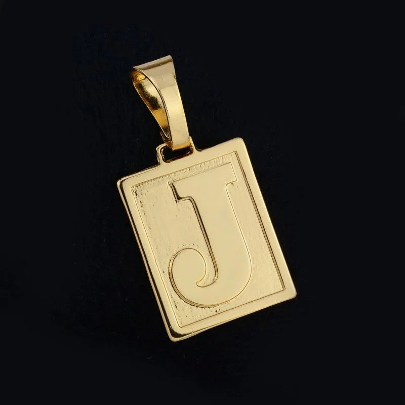 Pingente Letra Placa Extra Grande