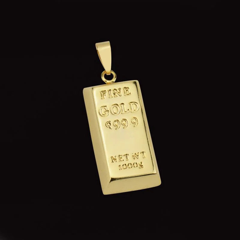Pingente Barra De Ouro