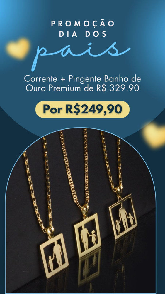 kit Corrente Mais Pingente