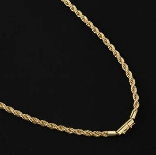 Corrente Cordão Baiano 5mm com Fecho Canhão Sanfonado