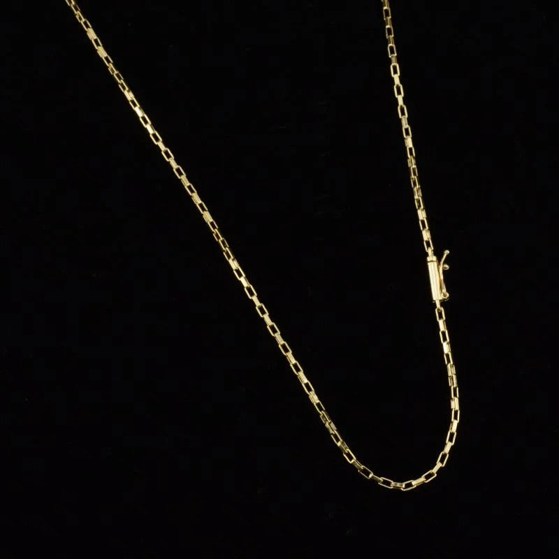 Corrente Veneziana Tijolinho 2mm com Fecho Canhão