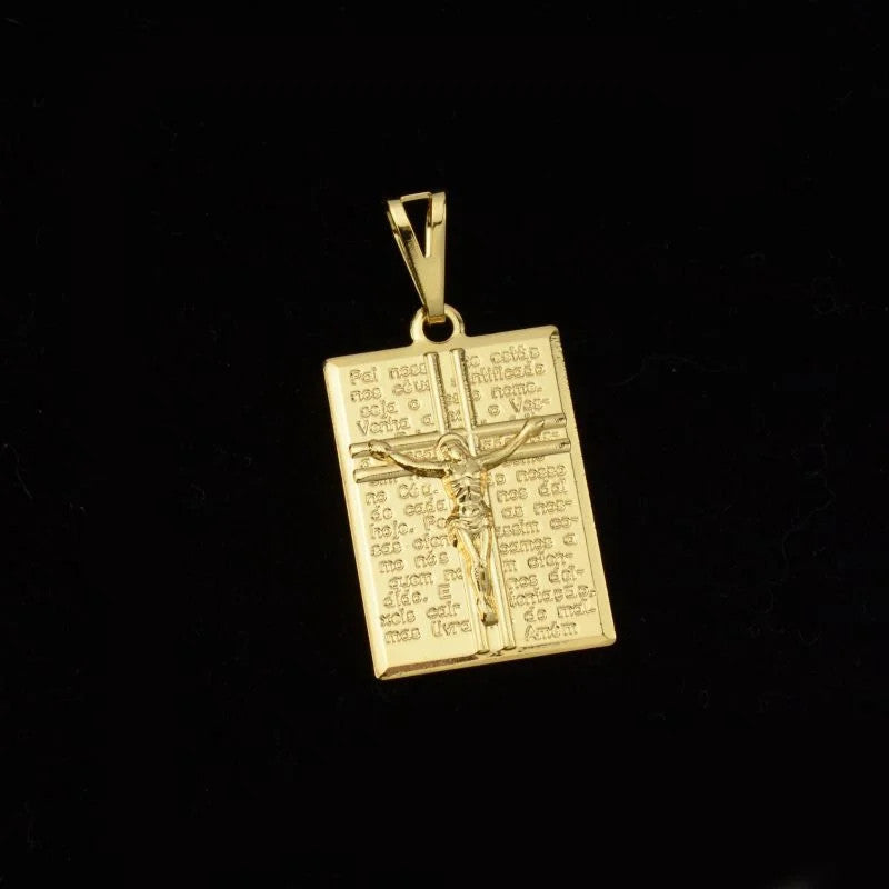 PingenteJesus Cristo Placa Com Oração Pai Nosso