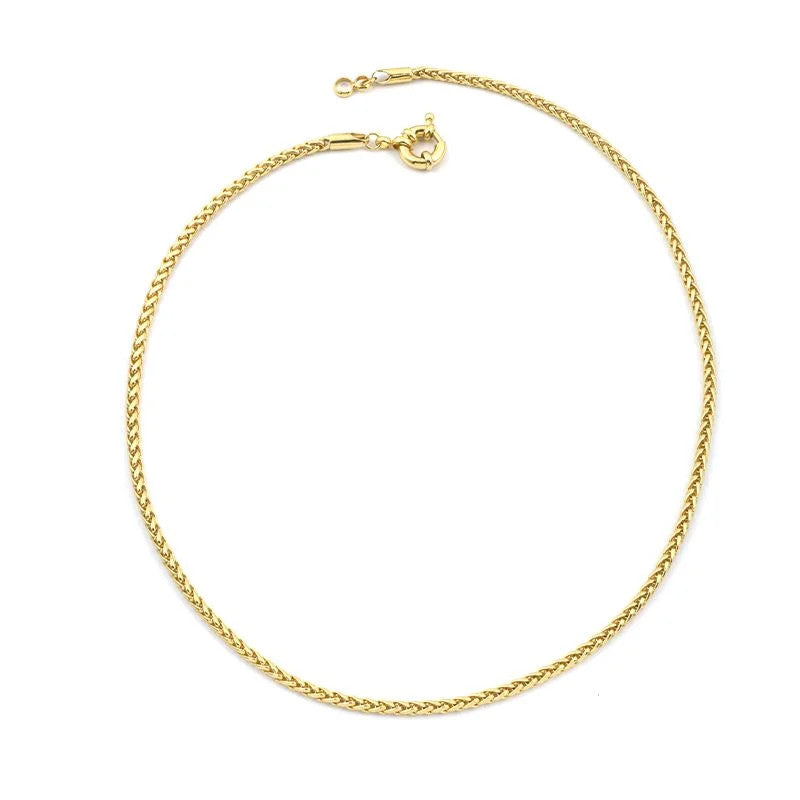 Colar Palmeira 3mm 45cm Fecho Bóia