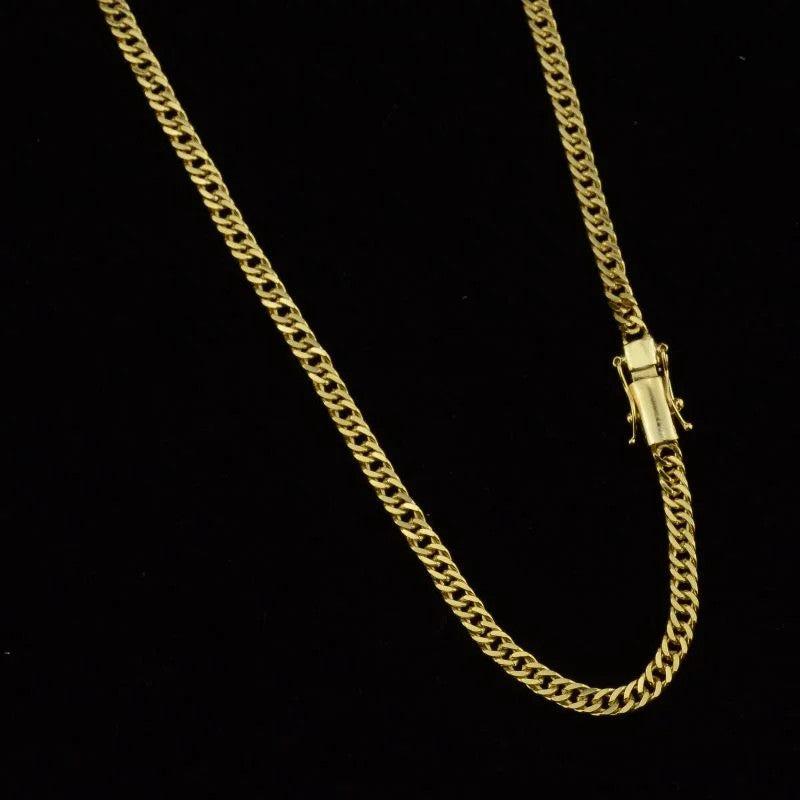 Corrente Grumet Dupla 4mm com Fecho Gaveta Trava Dupla