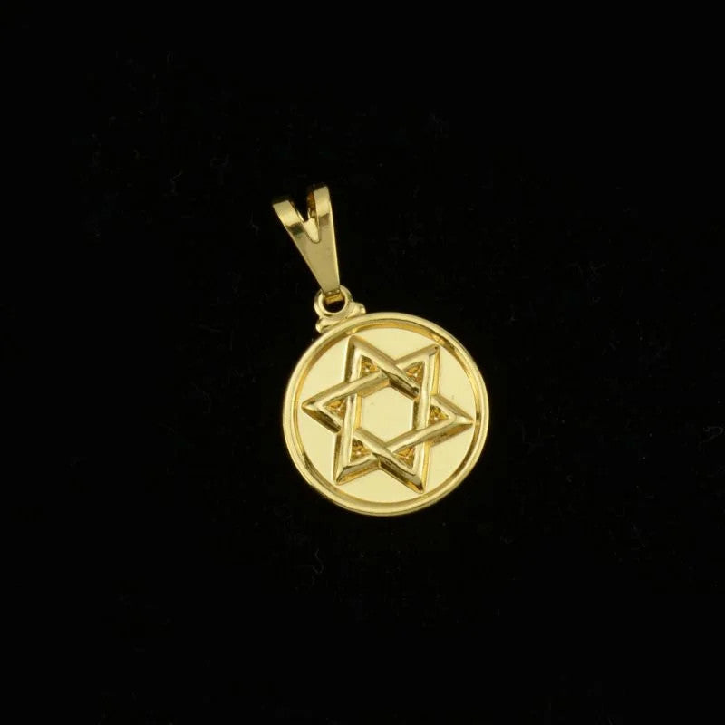 Pingente Estrela de Davi Redondo Pequeno