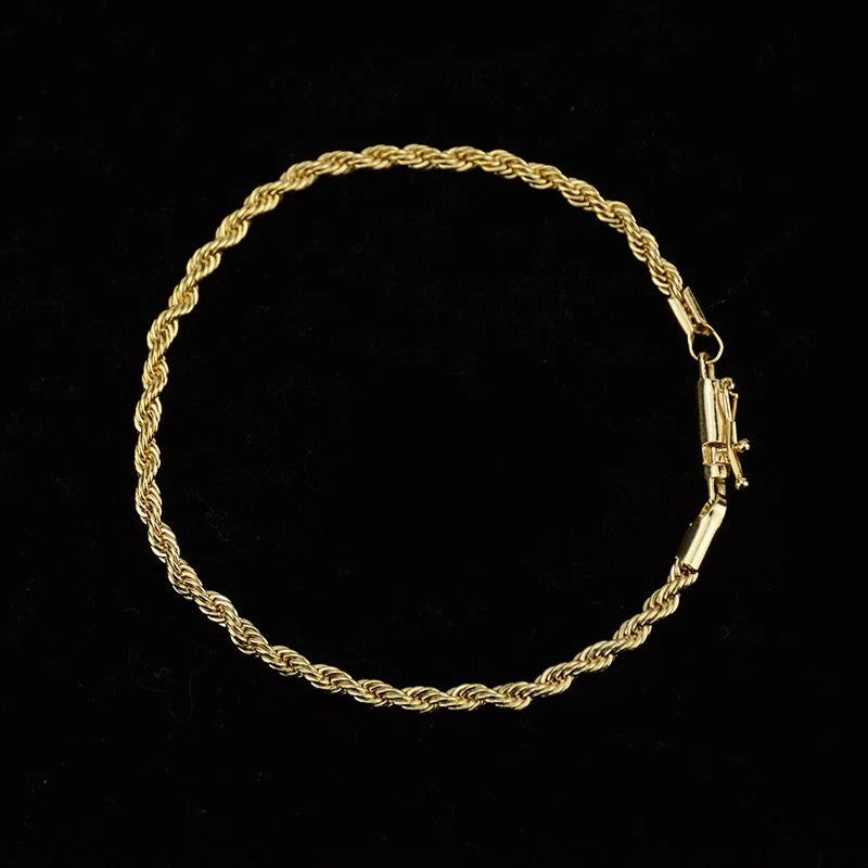 Pulseira Cordão Baiano 3mm F. Canhão