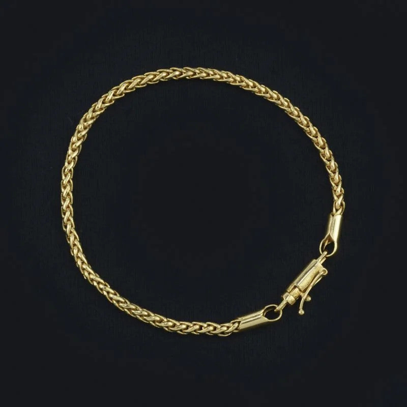 Pulseira Palmeira 3mm Fecho Canhão