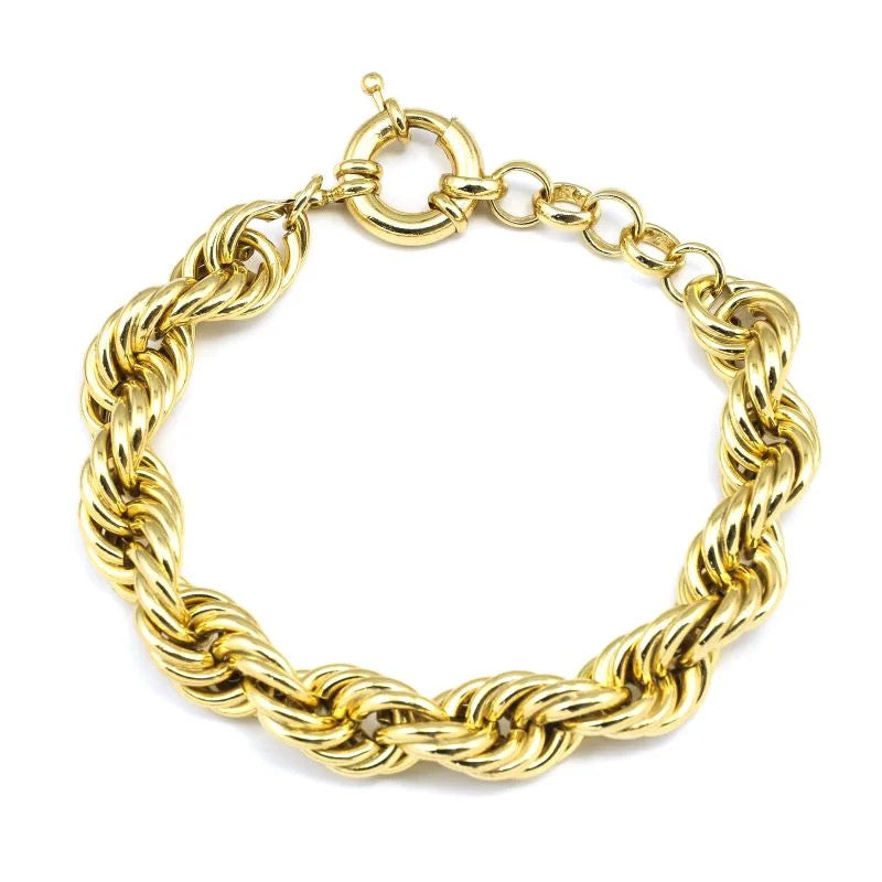 Pulseira Cordão Baiano 10mm Fecho Bóia