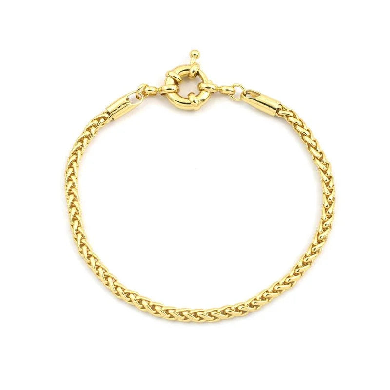 Pulseira Palmeira 3mm Fecho Boia