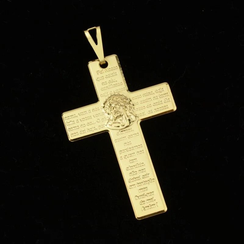 Pingente Cruz Pai Nosso