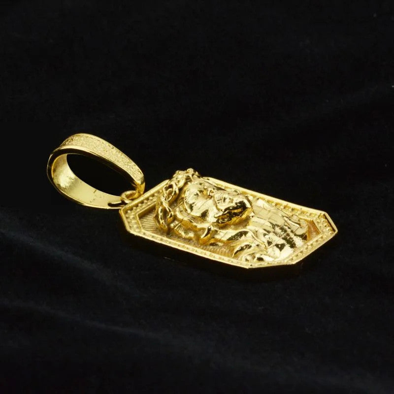 Pingente Hexagonal Face de Cristo 3D