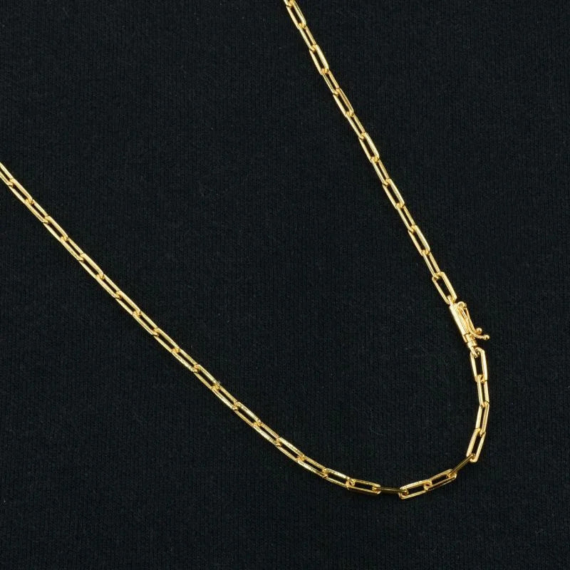 Corrente Cadeado Alongado 4mm com Fecho Canhão