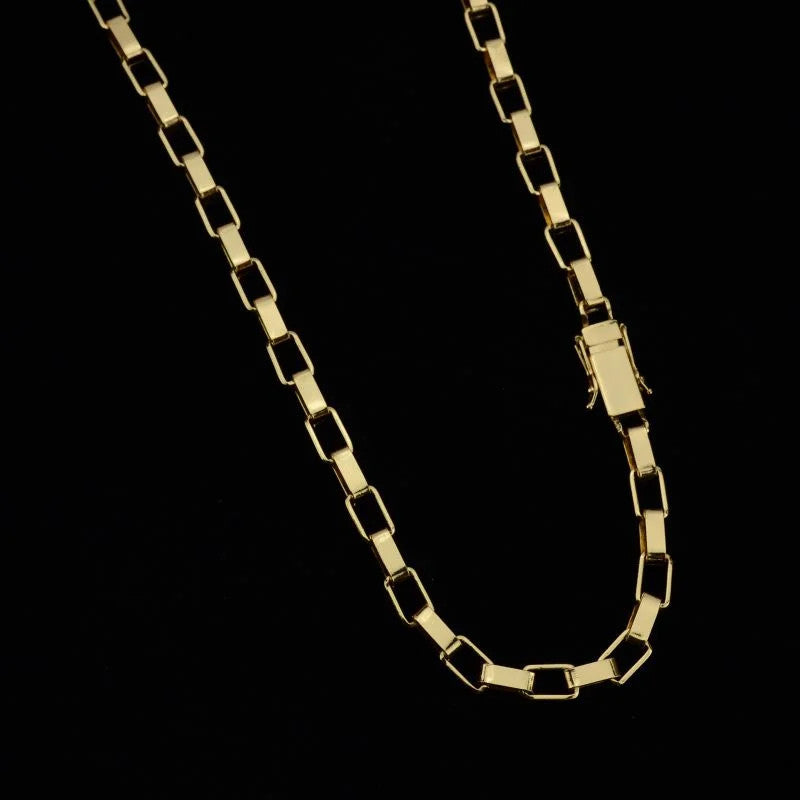 Corrente Veneziana Tijolinho 7mm Fecho Gaveta Duplo