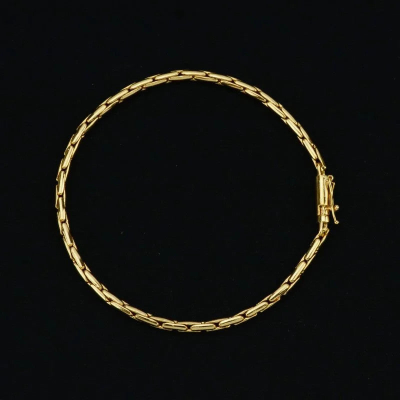 Pulseira Cardano 3mm Fecho Canhão