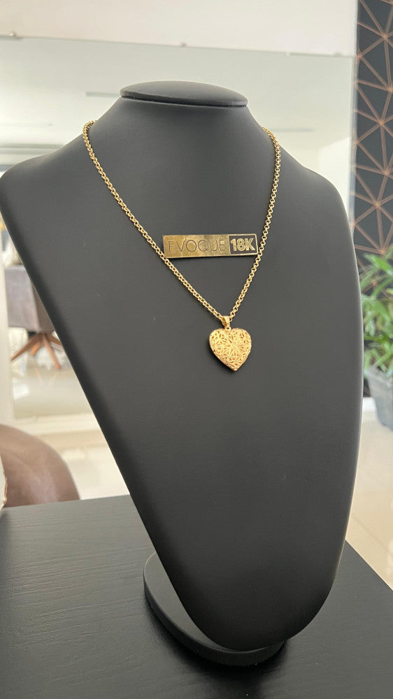 Colar Elo português + Relicário