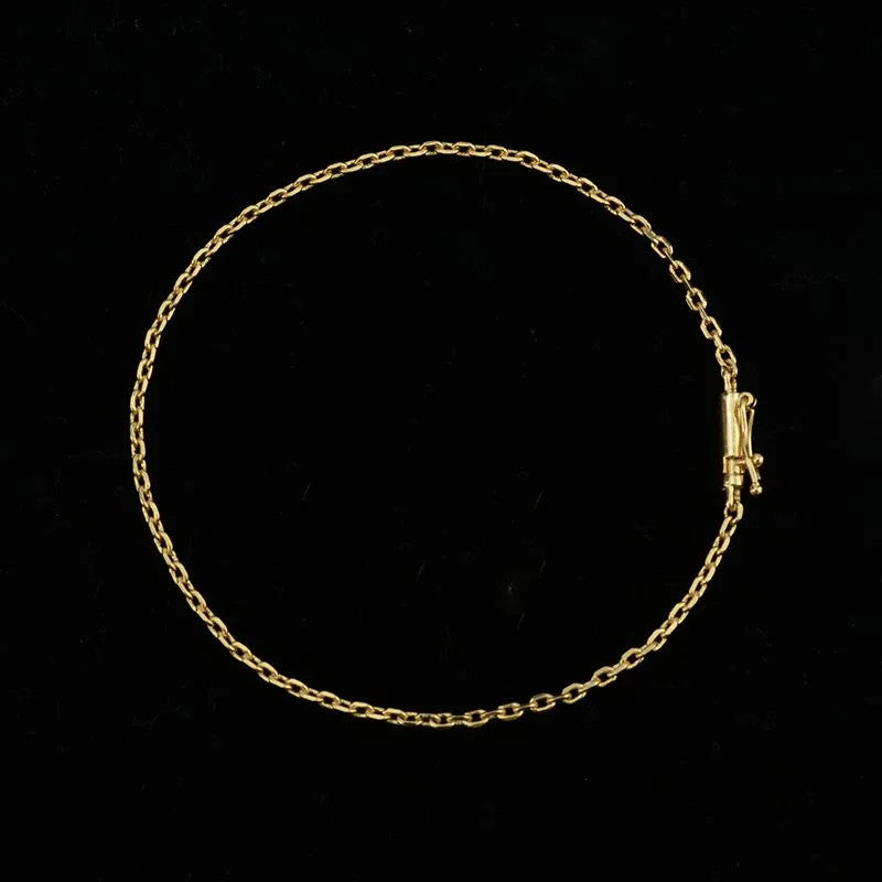 Pulseira Cadeado 2mm Fecho Canhão