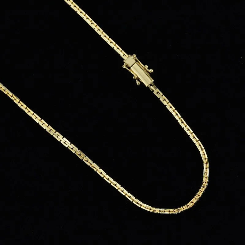 Corrente Cadeado Quadrado 3mm com Fecho Gaveta Trava Dupla