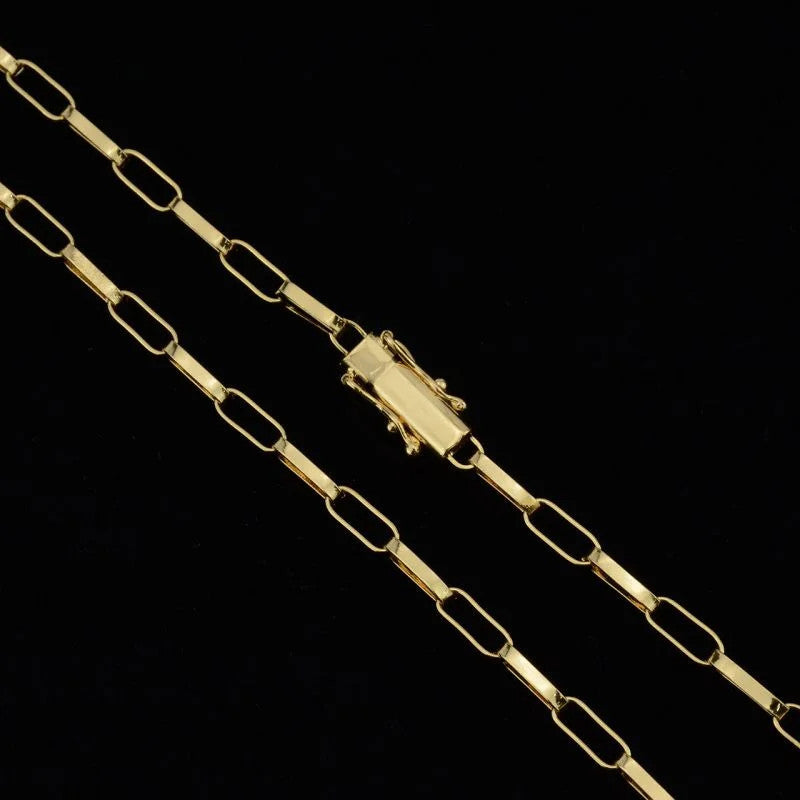 Corrente Elo Alongado 5mm Fecho Gaveta Dupla